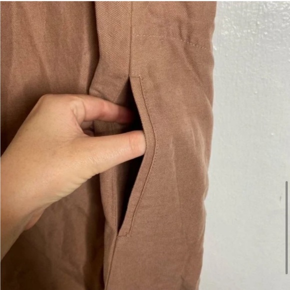 L Wilfred Aritzia Wrap Linen Dress - Picture 4 of 7